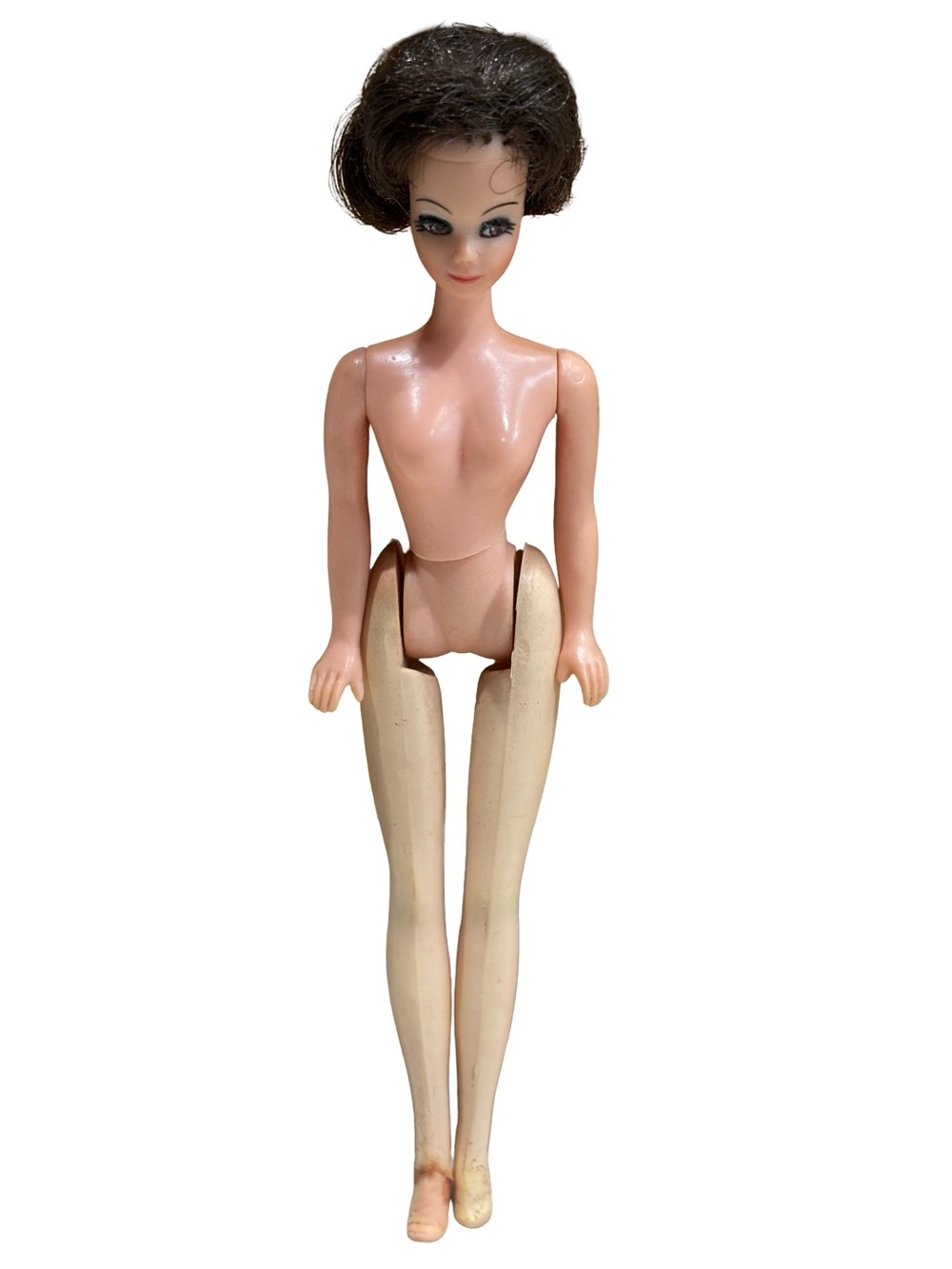 Vintage 1970 Topper Dawn Doll Brunette Short Hair Hong Kong Nude TLC